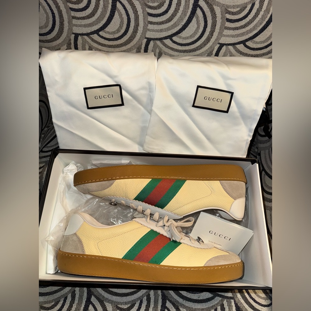 Gucci G74 Web Low ‘Oatmeal’